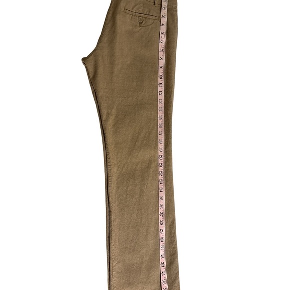 The Limited Tan Straight Leg Pants Cotton Twill - Picture 6 of 7